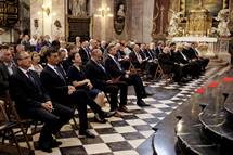 Predsednik republike se je udeležil tradicionalne maše za domovino pred dnevom državnosti