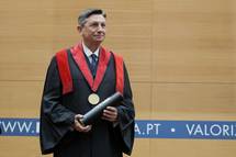 Predsednik Pahor prejel častni doktorat Univerze v Lizboni - Doctor Honoris Causa - za njegova prizadevanja za spravo in za skupni Evropski projekt