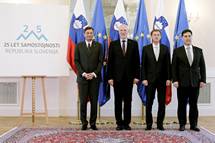 Srečanje predsednika republike, predsednika državnega zbora, predsednika vlade in predsednika državnega sveta