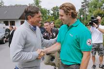 Predsednik republike Borut Pahor na 4. dobrodelnem golf turnirju Anžeta Kopitarja