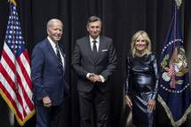 Predsednik Pahor se je udeležil sprejema, ki sta ga priredila predsednik ZDA Biden s soprogo