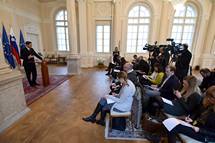 Novinarska konferenca predsednika republike o obiskih v Nemčiji, Rusiji in Ukrajini