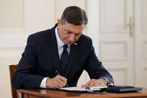 Predsednik republike je podpisal odlok o razpisu letošnjih rednih volitev v Državni zbor RS