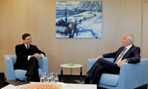 Predsednik republike v Strasbourgu: 