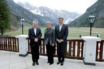 Predsednik Pahor v Logarski dolini gosti trilateralno srečanje predsednikov Slovenije, Avstrije in Hrvaške