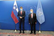 Predsednik Pahor zaključil obisk v New Yorku s pogovorom z generalnim sekretarjem OZN Guterresom