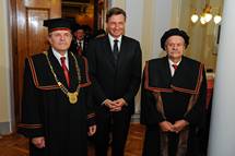 Predsednik republike Borut Pahor na svečani predaji rektorskih časti in dolžnosti