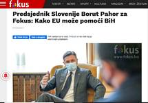 Pogovor predsednika republike za portal Fokus.ba