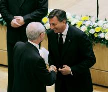 Predsednik republike na 18. Vrhu predsednikov držav Srednje Evrope z Zemanom, Vujanovićem in Komorowskim