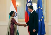 Predsednik republike in predsednica spodnjega doma parlamenta Indije predvsem o nadgraditvi sodelovanja med državama