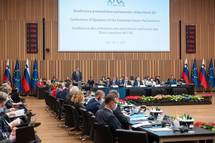 Predsednik Pahor se je udeležil Konference predsednikov parlamentov držav članic Evropske unije (EUSC)