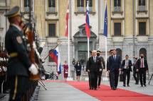 Latvijski predsednik Levits ob 30. obletnici vzpostavitve diplomatskih odnosov med državama na uradnem obisku v Sloveniji