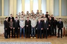Predsednik sprejel slovenske rokometaše