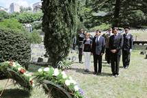 Predsednika Pahor in Áder sta se poklonila spominu na padle madžarske vojake v I. svetovni vojni