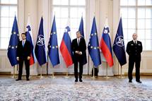 Minister za obrambo in načelnik generalštaba predsedniku republike predstavila letno poročilo o pripravljenosti Slovenske vojske
