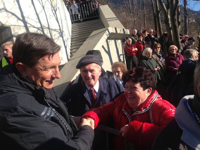 Predsednik republike na 57. prireditvi "Po stezah partizanske Jelovice - Dražgoše 2014"