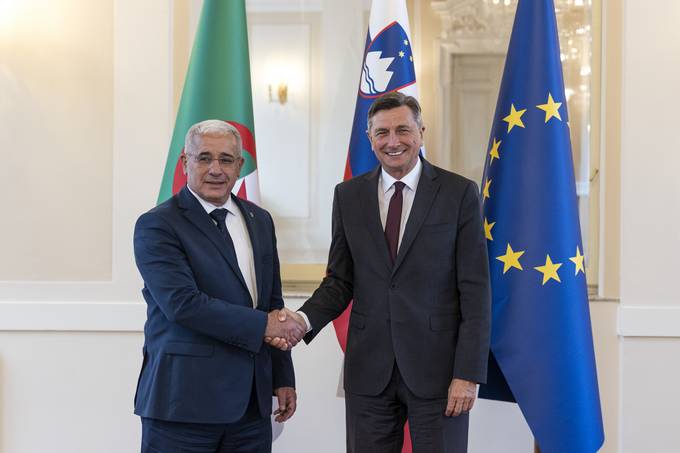 Predsednik Republike Slovenije Borut Pahor je danes sprejel predsednika Narodne skupščine Ljudske demokratične republike Alžirije Ibrahima Boughalija, ki se mudi na uradnem obisku v Sloveniji