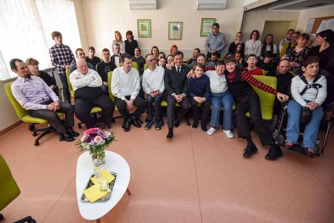 Predsednik Pahor obiskal Center za usposabljanje, delo in varstvo Dobrna