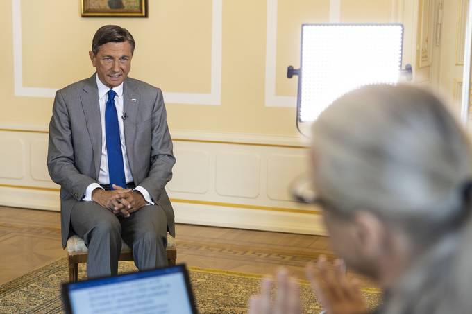Pogovor predsednika republike Boruta Pahorja za oddajo Studio City