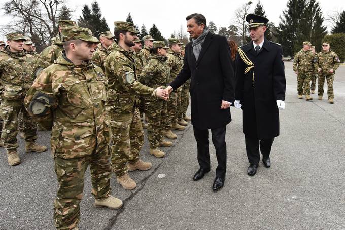 Predsednik republike in vrhovni poveljnik obrambnih sil Borut Pahor obiskal bataljonsko bojno skupino 72. brigade v Vojašnici generala Maistra v Mariboru