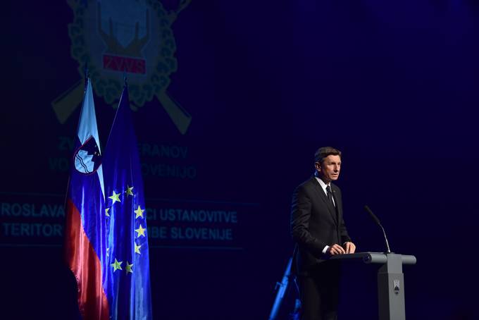 Predsednik republike na obeležitvi 50. obletnice ustanovitve Teritorialne obrambe