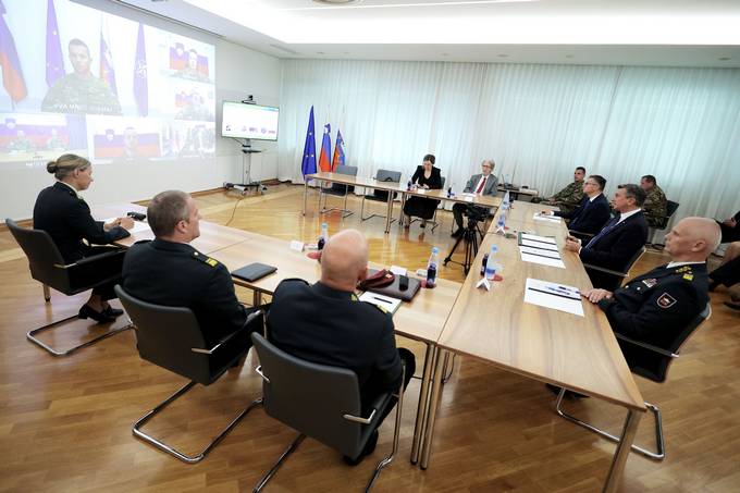 Predsednik Pahor v videokonferenci izrazil hvaležnost pripadnikom Slovenske vojske v mednarodnih operacijah in misijah