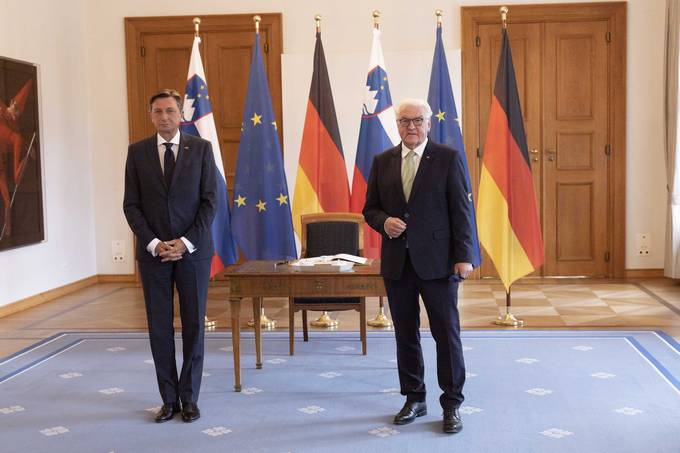 Predsednik Pahor in predsednik Steinmeier za močno in enotno Evropsko unijo
