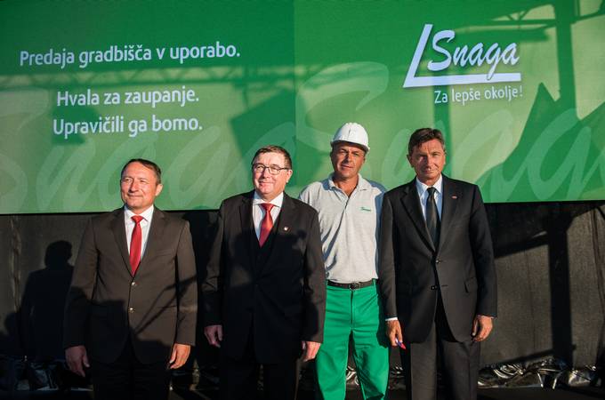 Predsednik Pahor se je udeležil slovesne položitve temeljnega kamna naprave za obdelavo mešanih komunalnih odpadkov v Mariboru