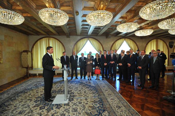 Predsednik Republike Slovenije Borut Pahor se je danes na Brdu pri Kranju udeležil srečanja zunanjih ministrov Brdo Process