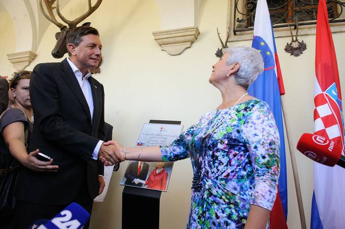 Predsednik republike Borut Pahor se je danes na dvorcu Trakoščan srečal z nekdanjo predsednico Vlade Republike Hrvaške Jadranko Kosor.