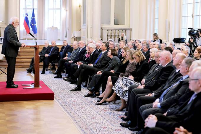 Predsednik Pahor je priredil sprejem v počastitev 30. obletnice Demosa