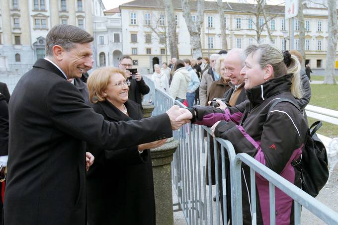 Predsednik Republike Slovenije Borut Pahor danes na uradnem obisku gosti predsednico Republike Malte Mario Luiso Coleiro Preca