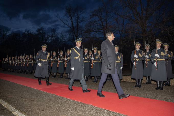 Predsednik Republike Slovenije Borut Pahor se je udeležil slovesnosti ob dnevu 1. brigade Slovenske vojske.