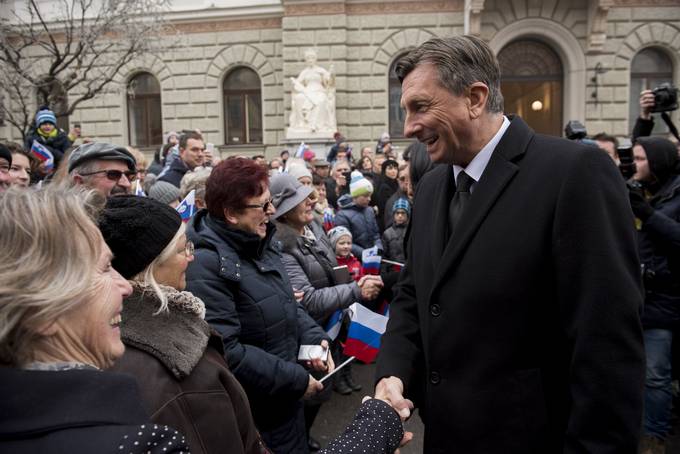 Slovesnost z vojaškimi častmi ob nastopu mandata predsednika Republike Slovenije Boruta Pahorja