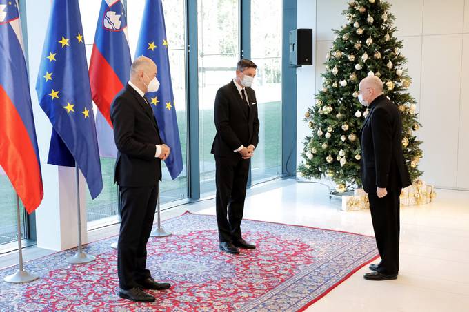 Predsednik republike in predsednik vlade sta priredila sprejem za diplomatski zbor ob pričetku novega leta