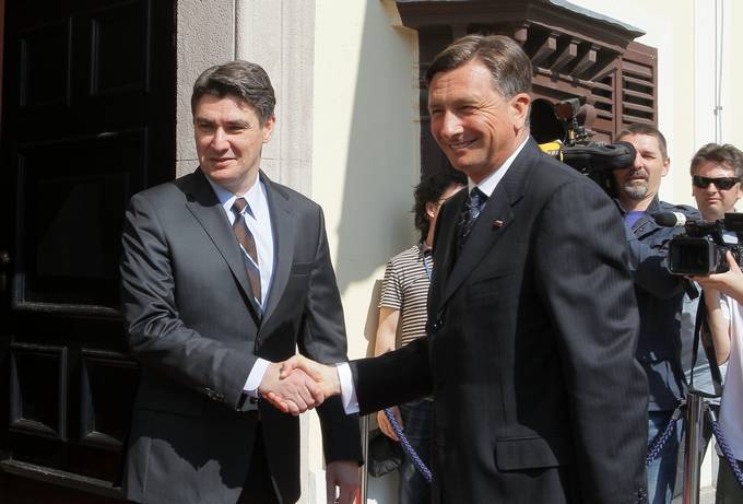 Srečanje predsednika republike Boruta Pahorja s predsednikom Vlade Republike Hrvaške Zoranom Milanovićem