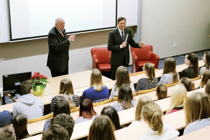 Predsednik republike z dr. Dimitrijem Ruplom o nastajanju samostojne slovenske države