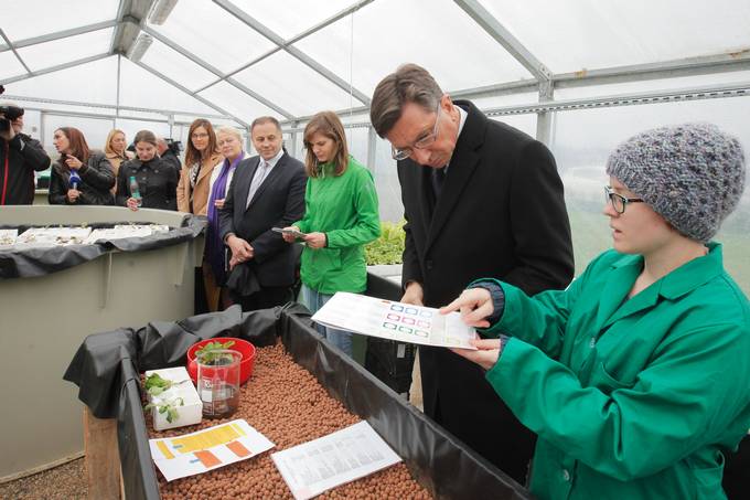 Predsednik republike Borut Pahor v Biotehničnem centru Naklo