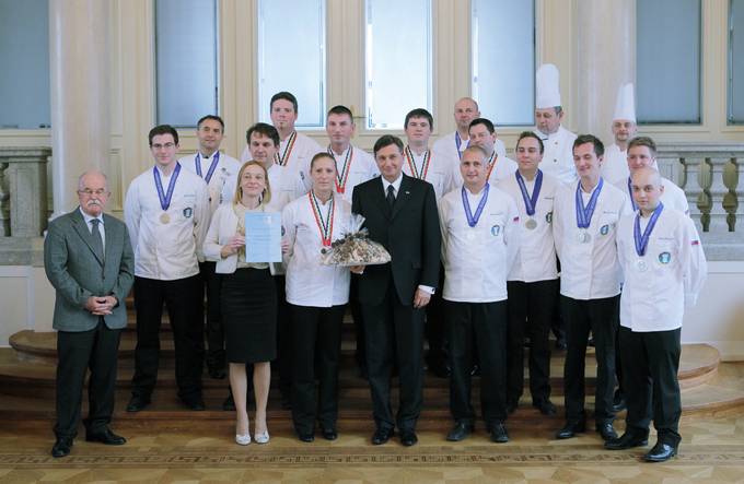 Predsednik republike je sprejel Chefs of Slovenia