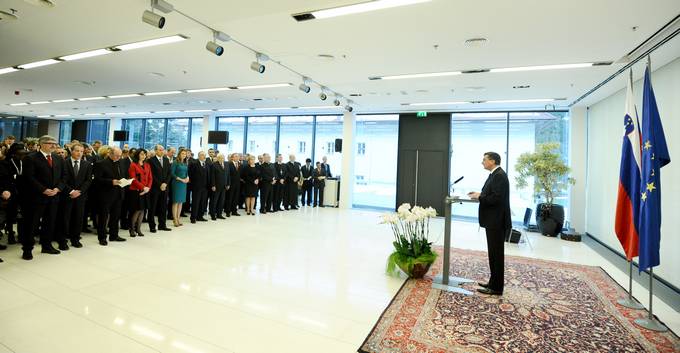 Govor predsednika Republike Slovenije Boruta Pahorja na sprejemu za diplomatski zbor ob pričetku novega leta