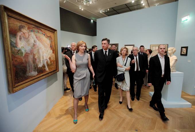 Obisk Predsednika Republike Boruta Pahorja v Francoski republiki. Razstava Slovenski impresionisti in njihov čas 1890-1920