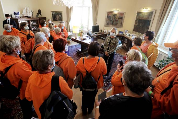 Ob državnem prazniku, dnevu slovenskega športa dan, v Predsedniški palači dan odprtih vrat