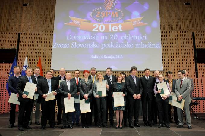 Predsednik republike Borut Pahor na slovesnosti ob 20. obletnici Zveze slovenske podeželske mladine