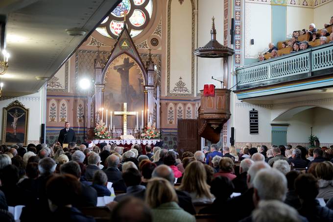 Predsednik republike se je udeležil slovesnosti ob 100-letnici samostojnosti Evangeličanske cerkve na Slovenskem