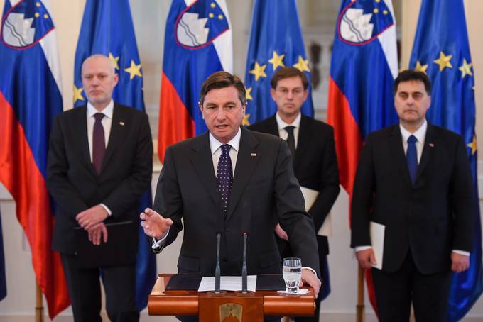 Srečanje štirih predsednikov v Predsedniški palači