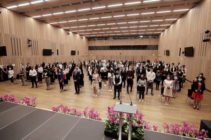 Predsednik republike Borut Pahor priredil sprejem za diamantne maturantke in maturante