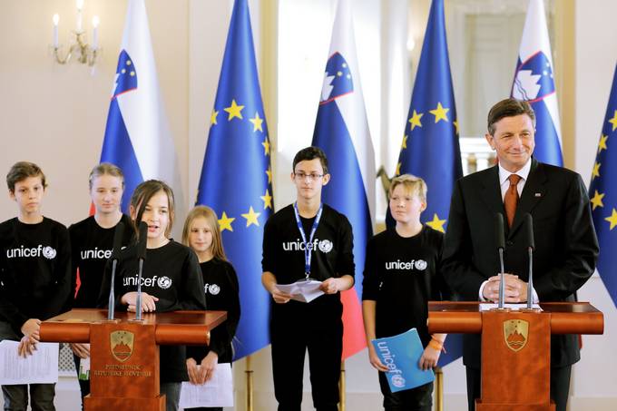 Predsednik Republike Slovenije Borut Pahor se je pridružil globalni pobudi UNICEF-a ob 				svetovnem dnevu otrok