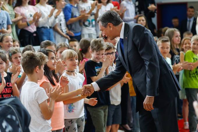 Predsednik Pahor obiskal OŠ Antona Ukmarja Koper
