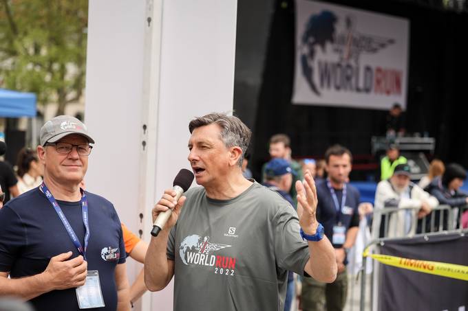 Predsednik Pahor na svetovnem dobrodelnem teku Wings for Life