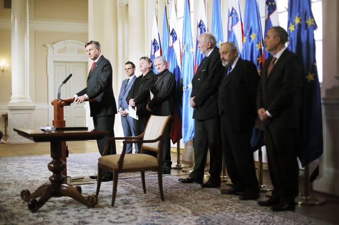 Predsednik Pahor je v Predsedniški palači priredil svečani podpis Ljubljanske pobude